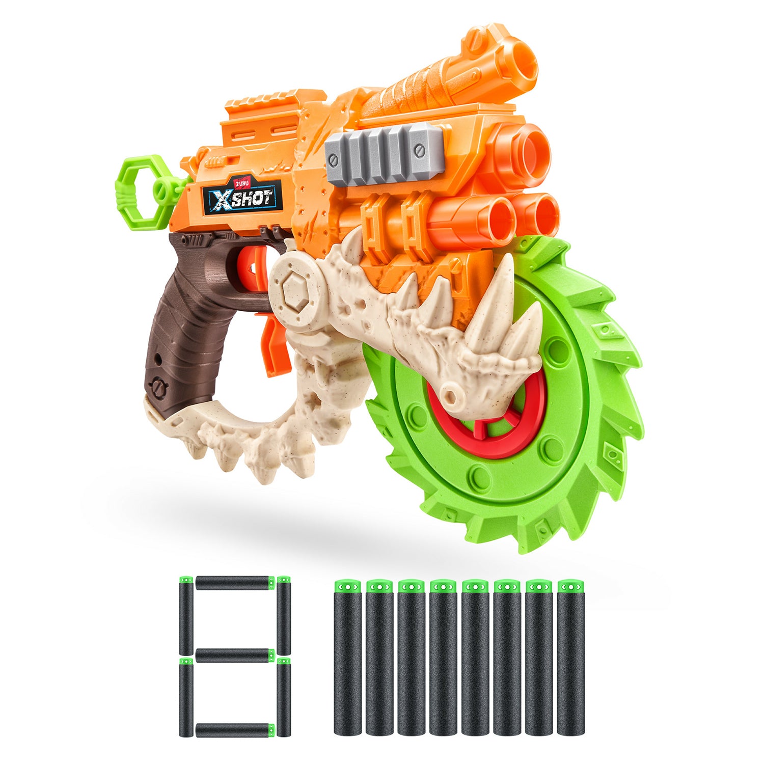 ZURU - XShot Insanity HorrorFire Reaper X con Lama Rotante e 8 Dardi inclusi